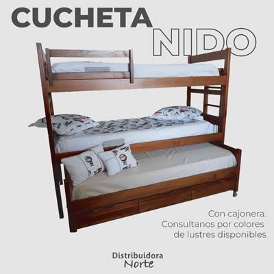 cucheta de madera para niños